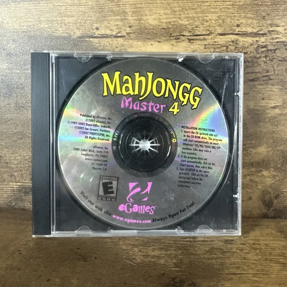 Rare Mahjonggg Master 5 PC CD- Rom Tested & Working Fast And Safe Shipping